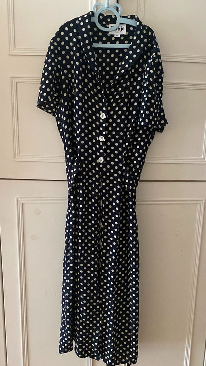 Rouje Black Polka-Dot Dress — product detail 5