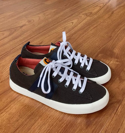 Camper Imar Copa Black Canvas Sneakers
