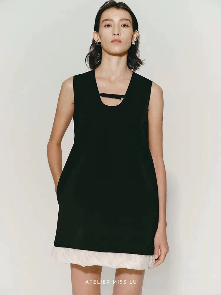 SHUSHU TONG little black bow dress