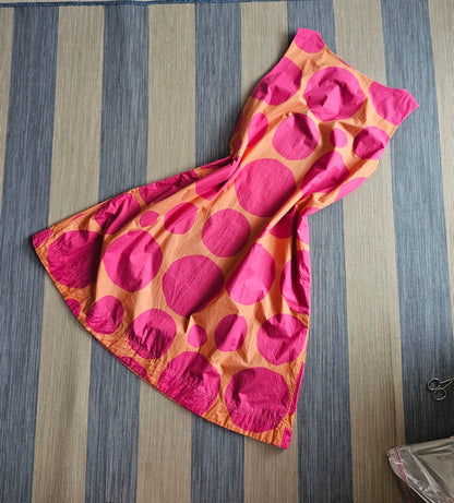 Uniqlo × Marimekko Pink-Orange Printed Dress — product detail 4