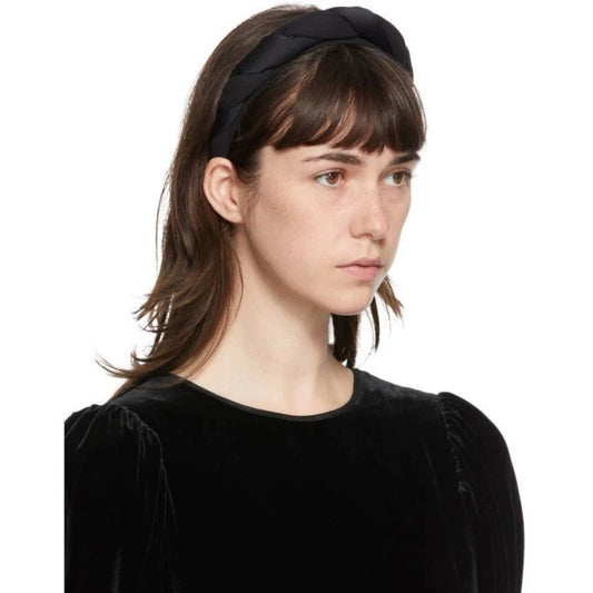Sophie Buhai Black Knotted Headband — front view