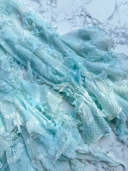 Zara x Susan Fang Blue Fringe Shirt Dress – XS — original seller image 9