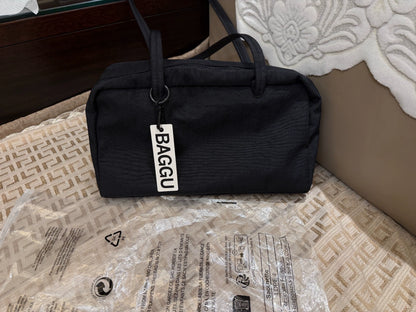 BAGGU Black Nylon Shoulder Bag