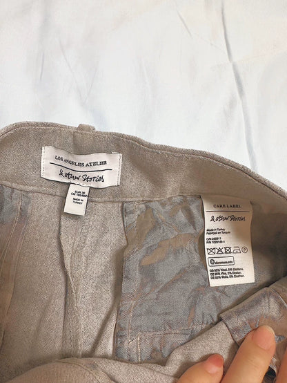 & Other Stories Grey Drawstring Trousers