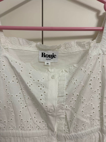 Rouje White Cotton Dress — product detail 4