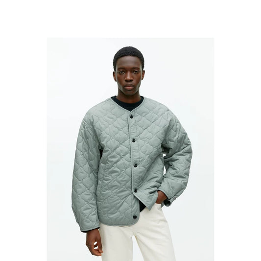 ARKET Pale Green Quilted Liner Jacket
