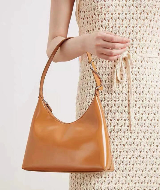STAUD Scotty Caramel Shoulder Bag — front view