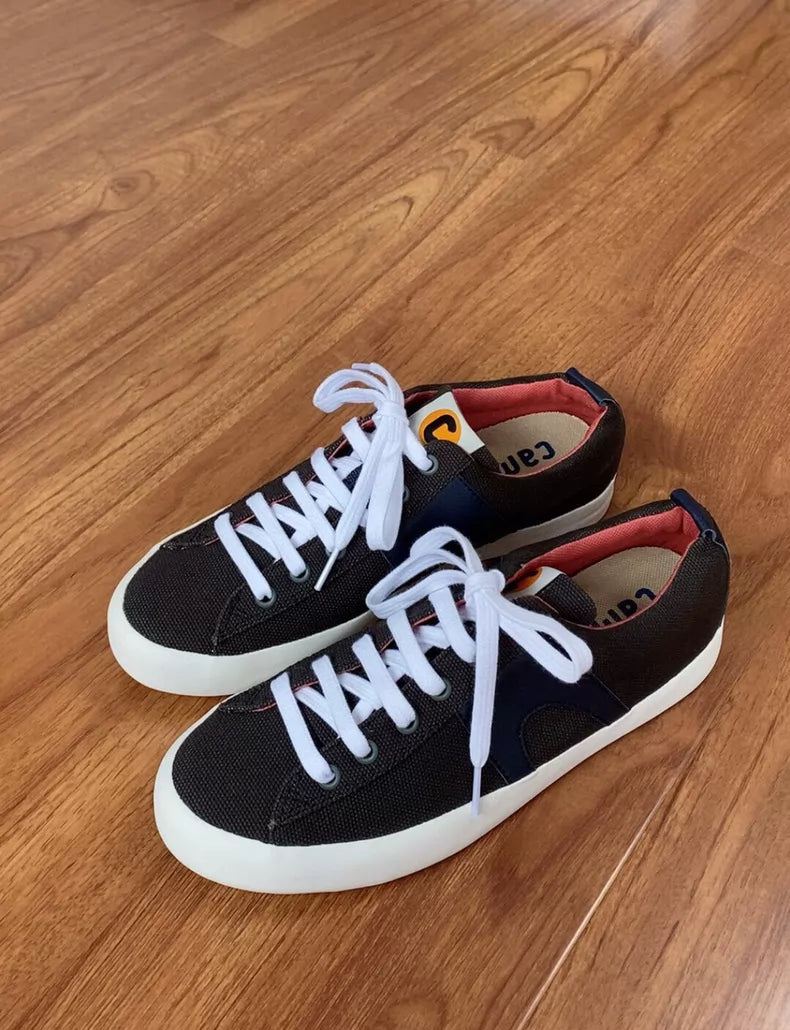 Camper Imar Copa Black Canvas Sneakers