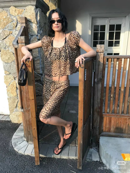 Humor Me leopard top sleeve detail