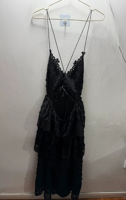Self-Portrait Black Lace Dress – UK 10 / US 6 — original seller image 2