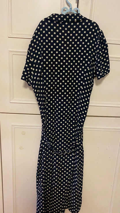 Rouje Black Polka-Dot Dress — product detail 8
