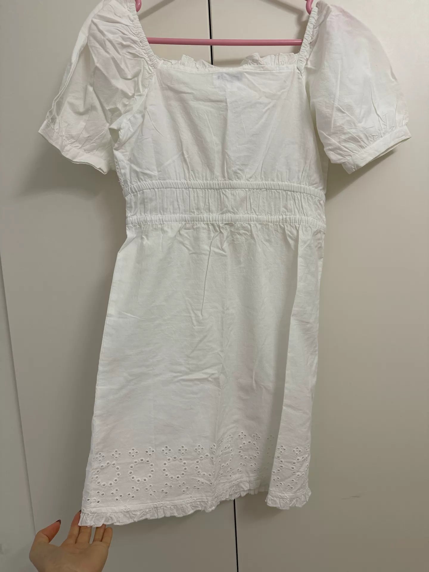Rouje White Cotton Dress — product detail 7