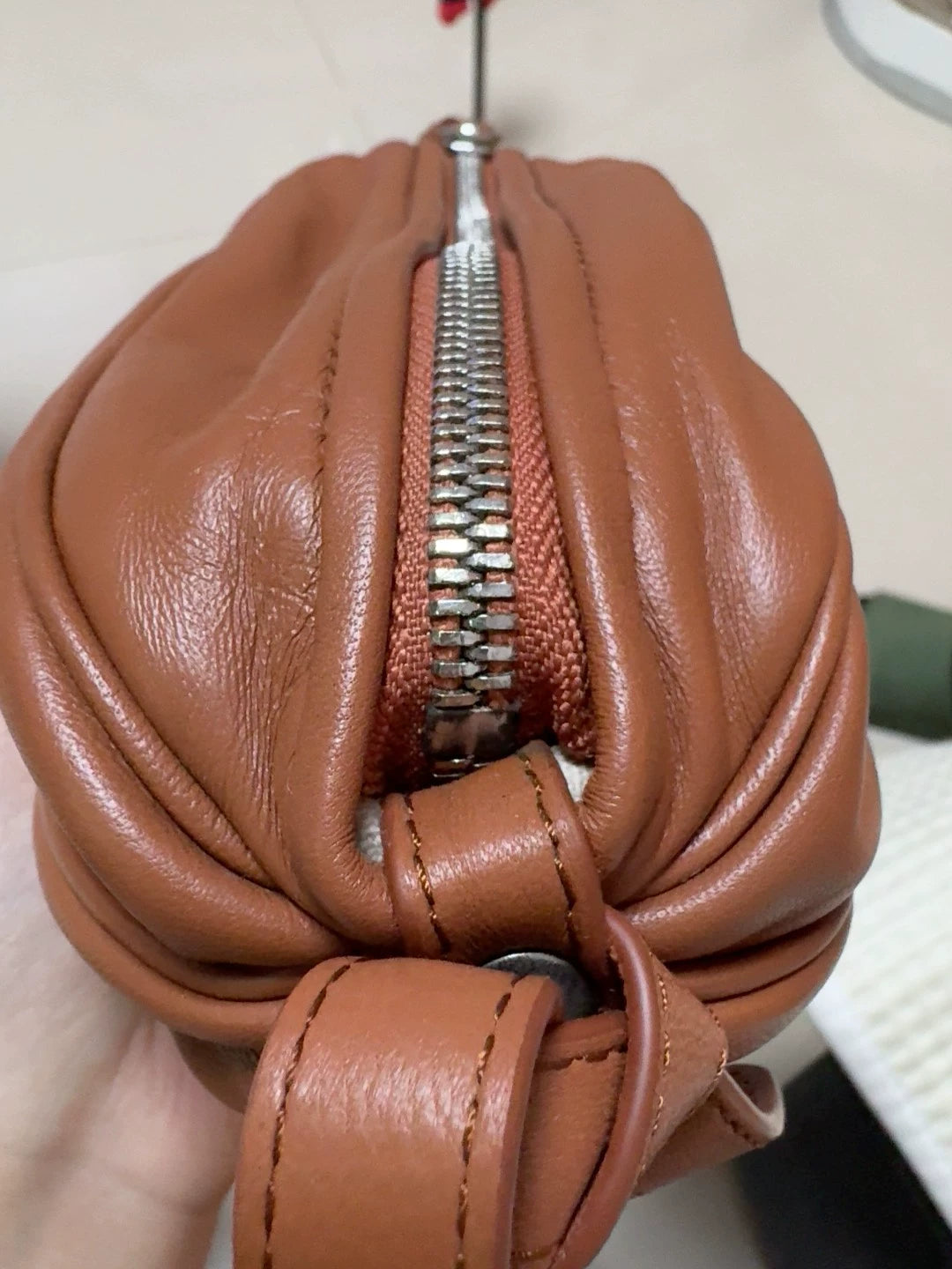 HEREU Boya Red-Brown Mini Long Bag — product detail 9