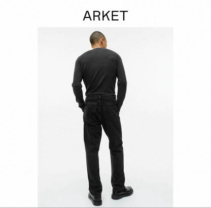 ARKET Ocean Charcoal Relaxed Jeans — product detail 6