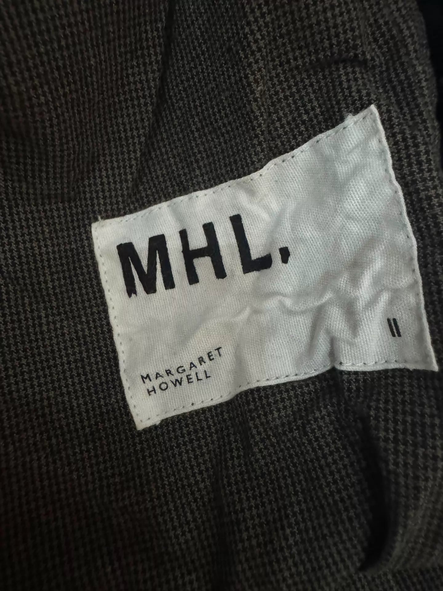 MHL Check Cotton-Linen A-Line Skirt – photograph 4