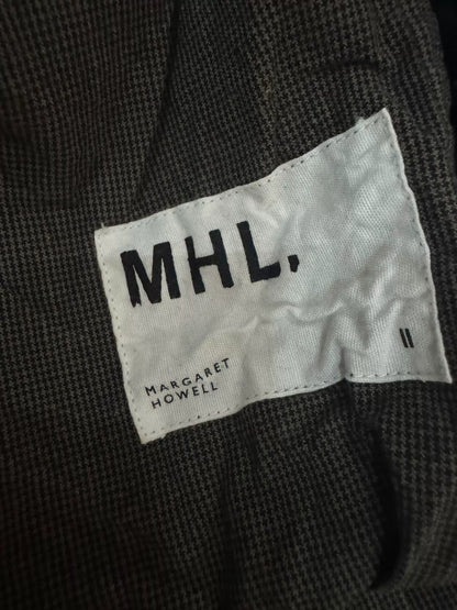 MHL Check Cotton-Linen A-Line Skirt – photograph 4