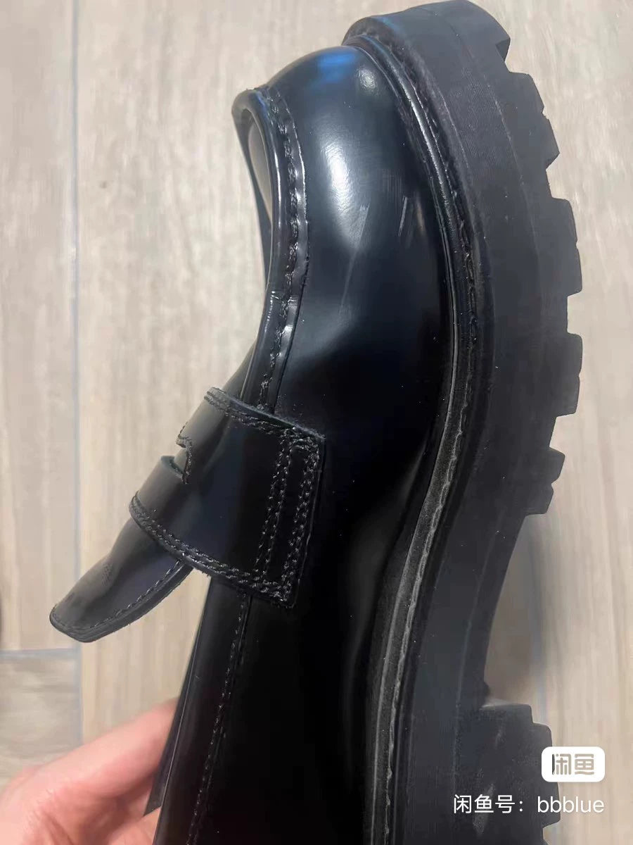 Vagabond Cosmo 2.0 Black Platform Loafers — product detail 2