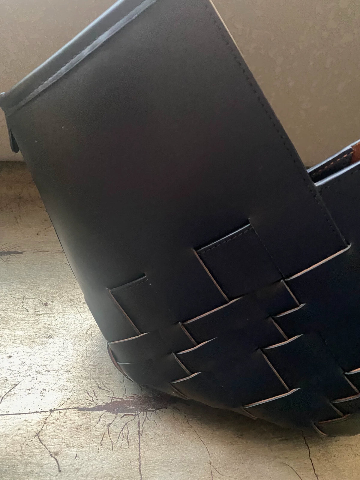 HEREU Black Wide-Weave Bag — product detail 4