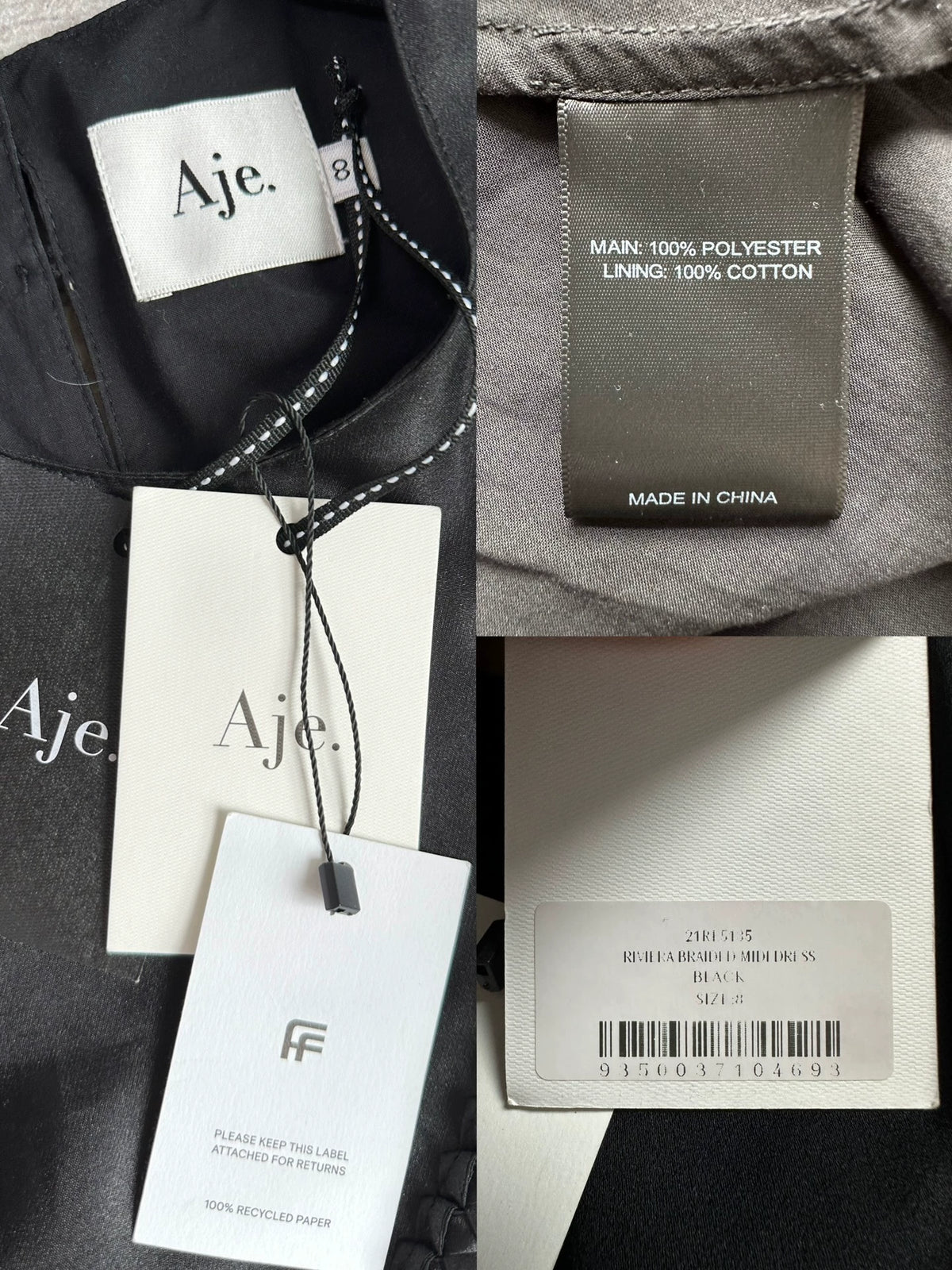 Aje Organza Puff-Sleeve Maxi Dress – Size M — original seller image 6