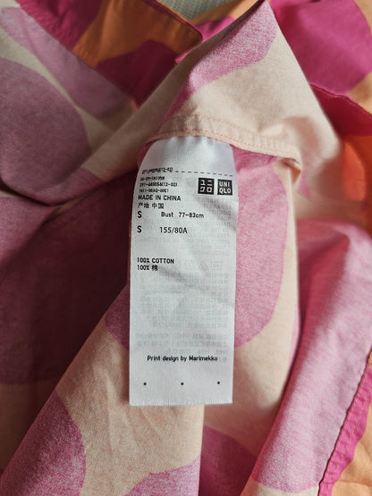 Uniqlo × Marimekko Pink-Orange Printed Dress — product detail 7