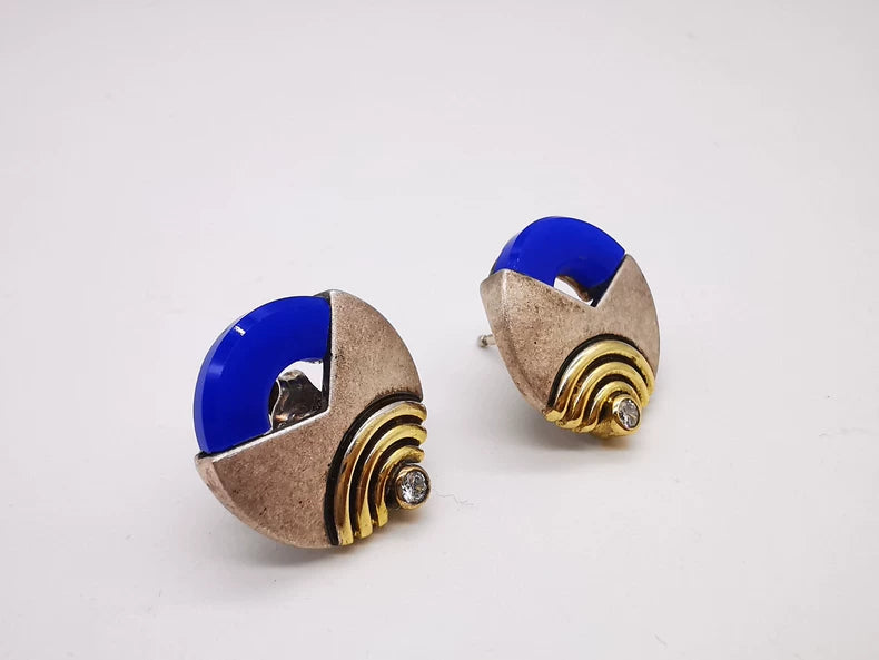 Franz Scheuerle — Blue — Earrings