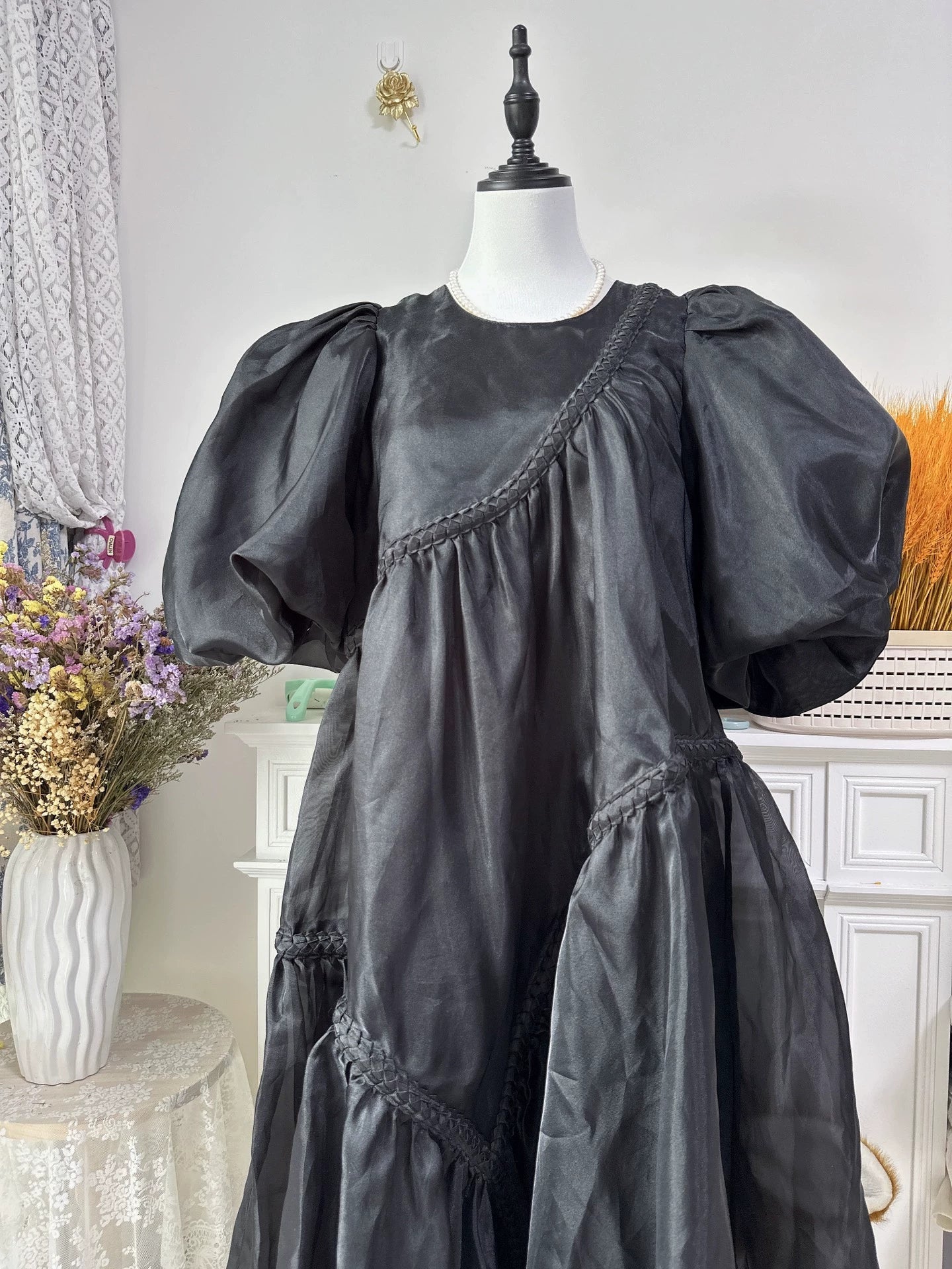 Aje Organza Puff-Sleeve Maxi Dress – Size M — original seller image 2