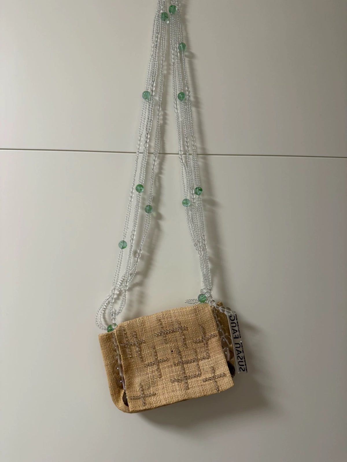 Susan Fang Crystal-Beaded Woven Crossbody Bag — original seller image 1