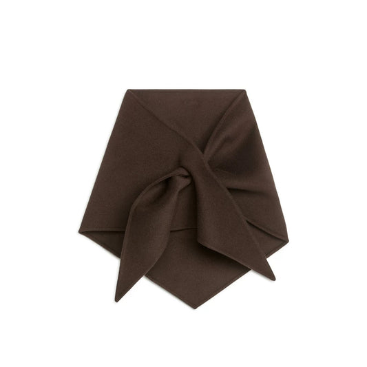 ARKET Dark Brown Triangle Scarf