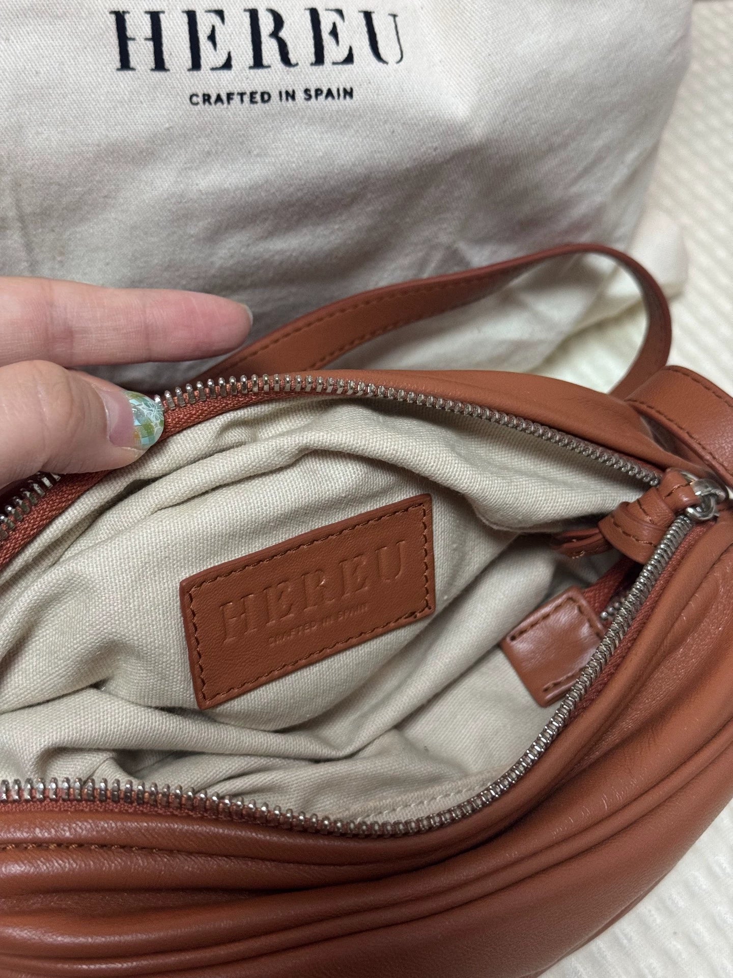 HEREU Boya Red-Brown Mini Long Bag — product detail 7
