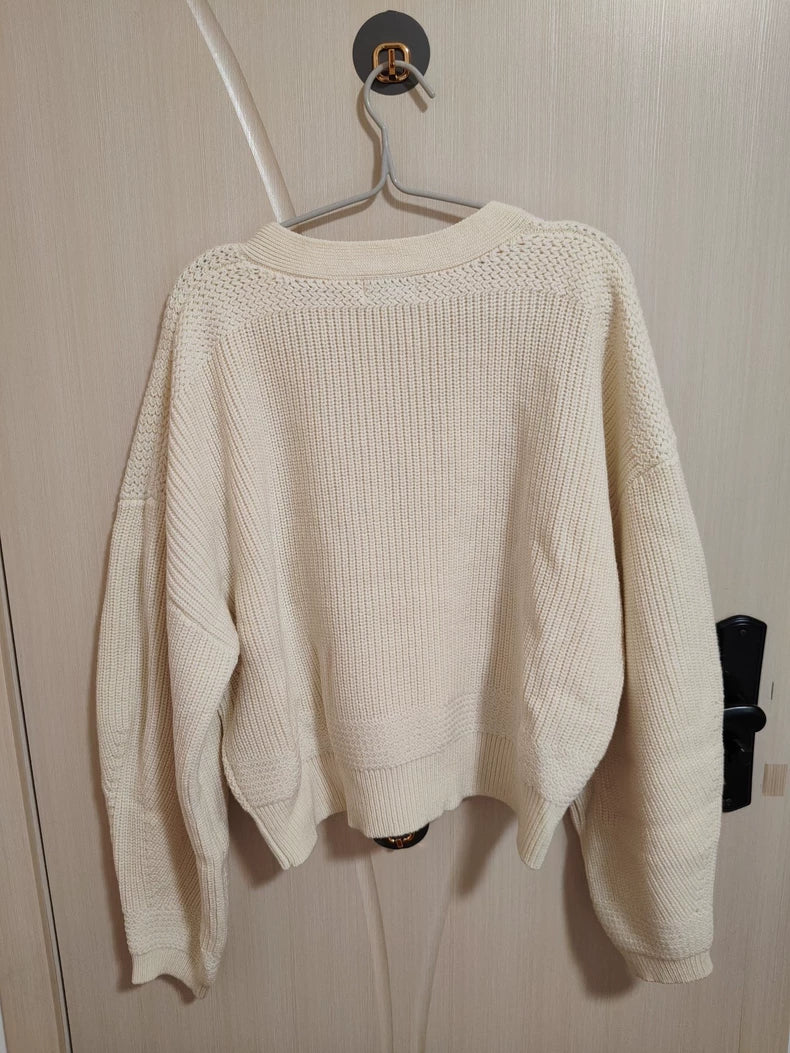 & Other Stories Cream Batwing Cardigan