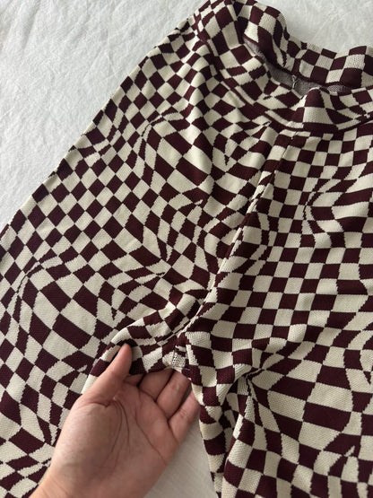 Paloma Wool Checkerboard Knit Trousers — product detail 6