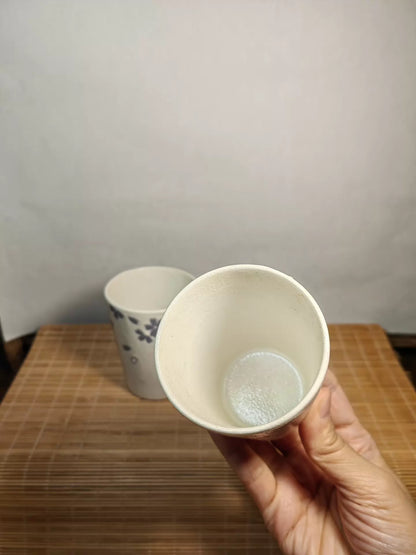 Ayako Koshino Japanese Studio Ceramic Cup Pair — original seller image 4