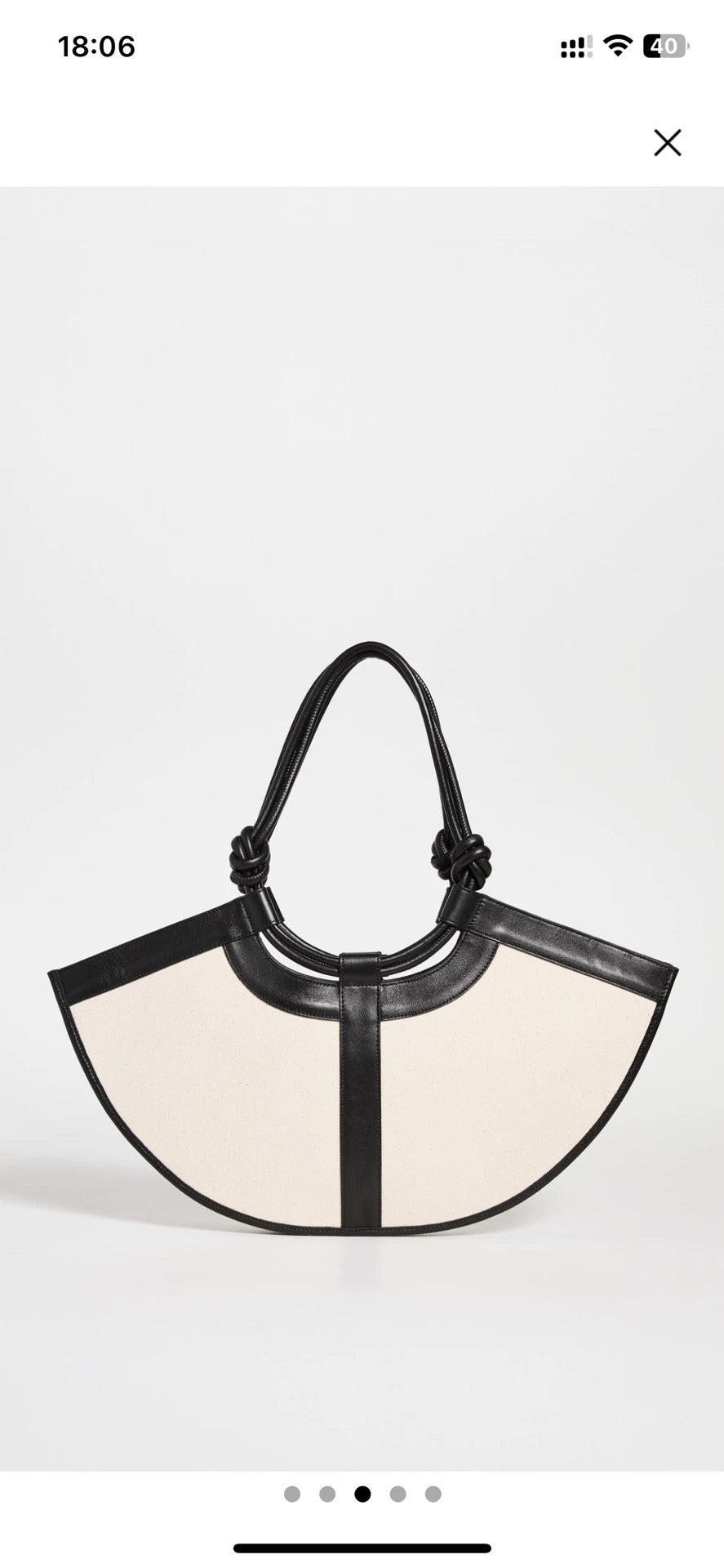 HEREU Ventall Small Canvas and Leather Bag — product detail 6