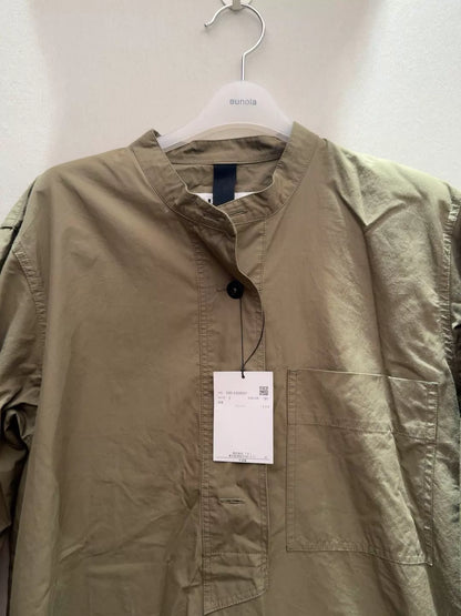 MHL Olive Washed-Cotton Shirt Dress – photograph 2