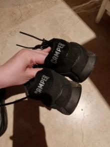 Camper Nothing Black Mesh Sneakers