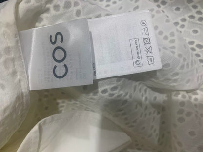 COS White Broderie Shirt Dress — product detail 5