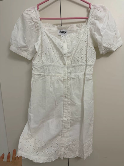 Rouje White Cotton Dress — product detail 3