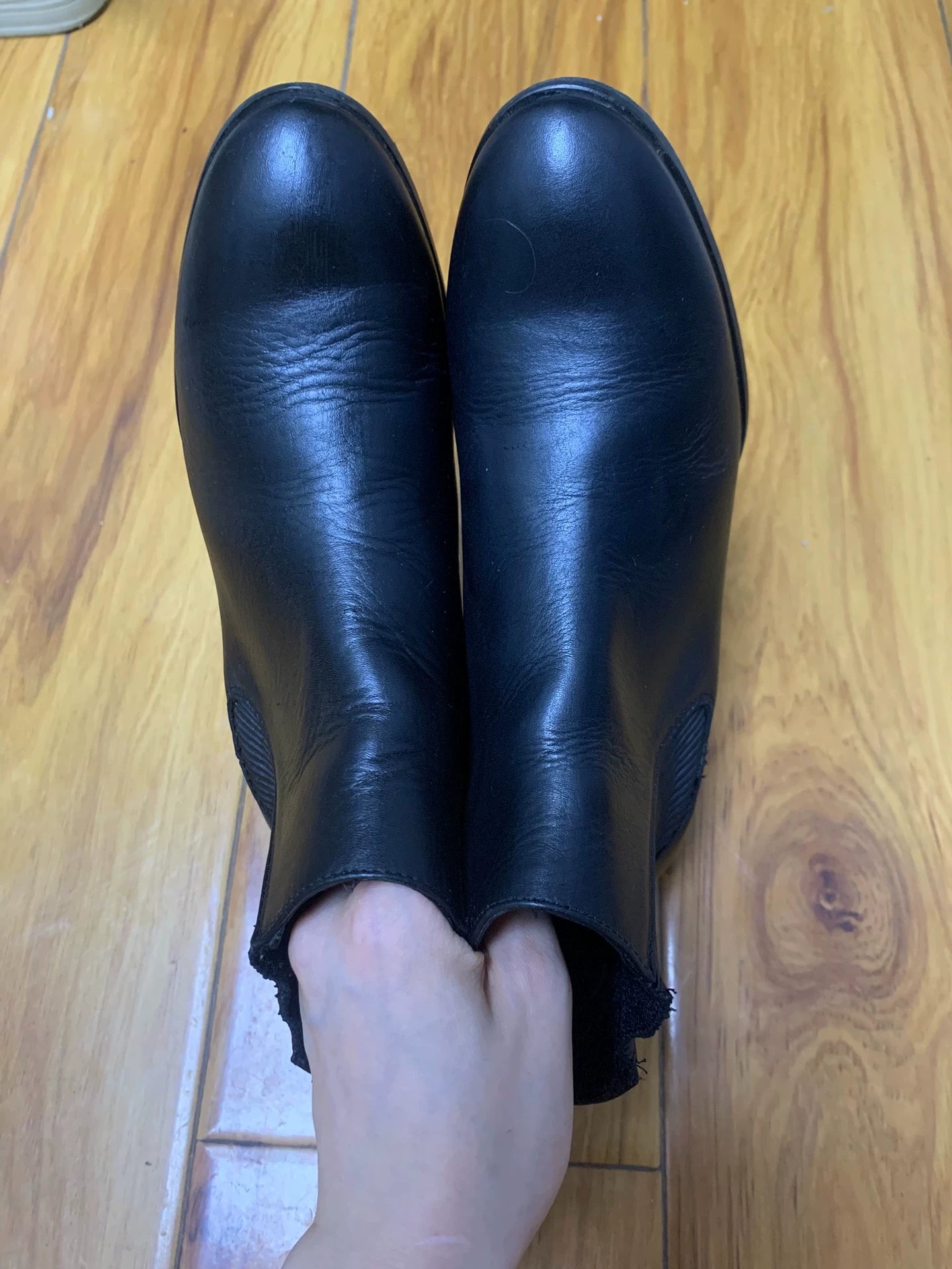 Miista Leather Chelsea Boots with Sculptural Heel – EU 37 — original seller image 9