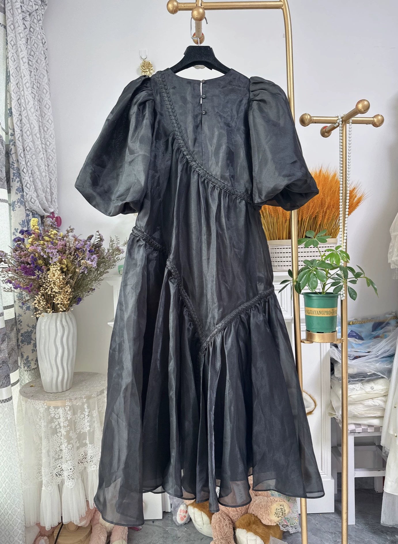 Aje Organza Puff-Sleeve Maxi Dress – Size M — original seller image 8