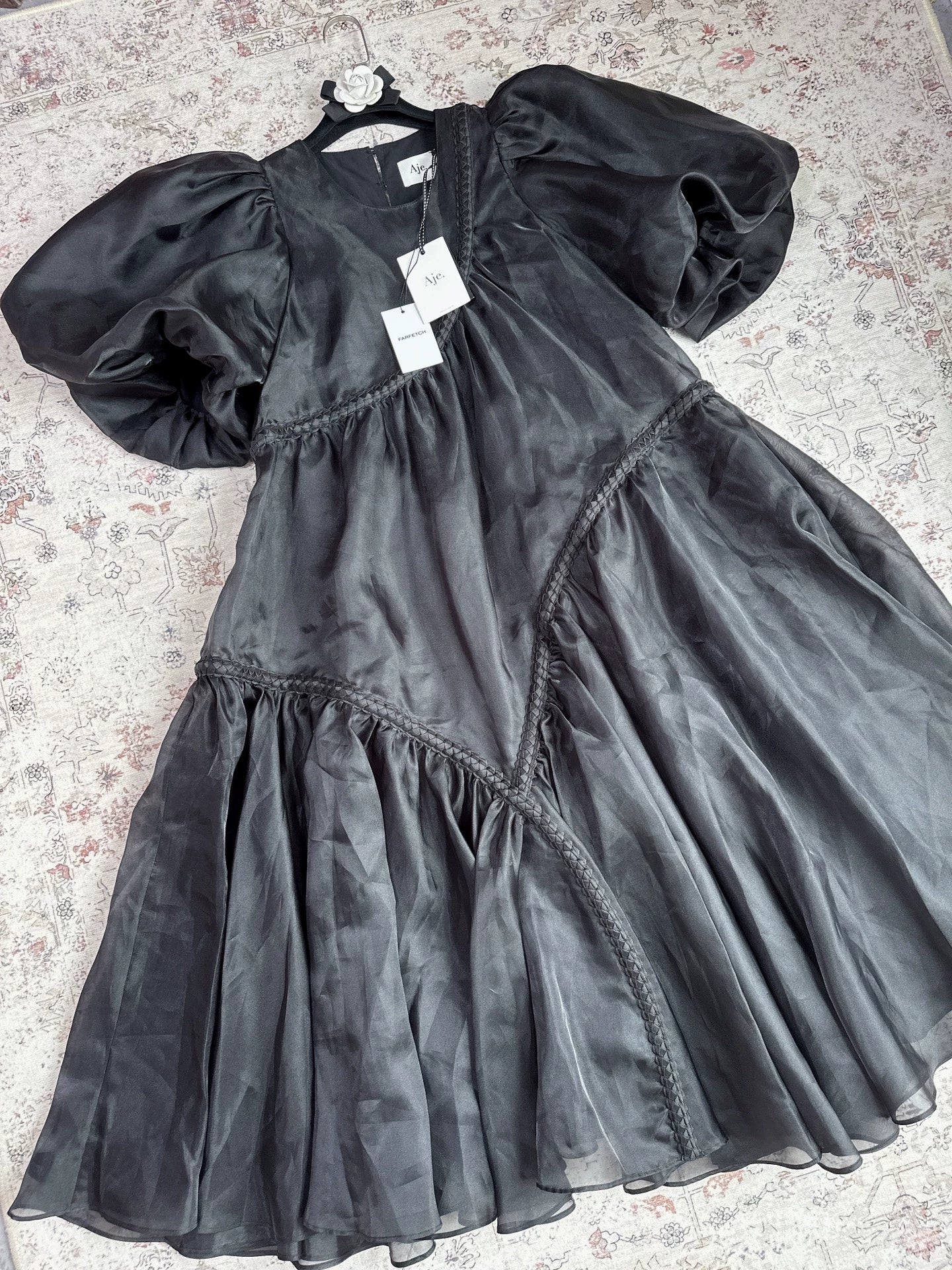 Aje Organza Puff-Sleeve Maxi Dress – Size M — original seller image 4