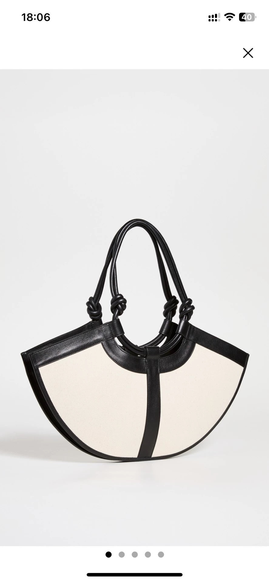 HEREU Ventall Small Canvas and Leather Bag — product detail 4