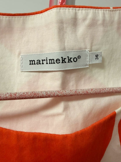 Marimekko Orange-and-White Dot Sleeveless Dress – photograph 4