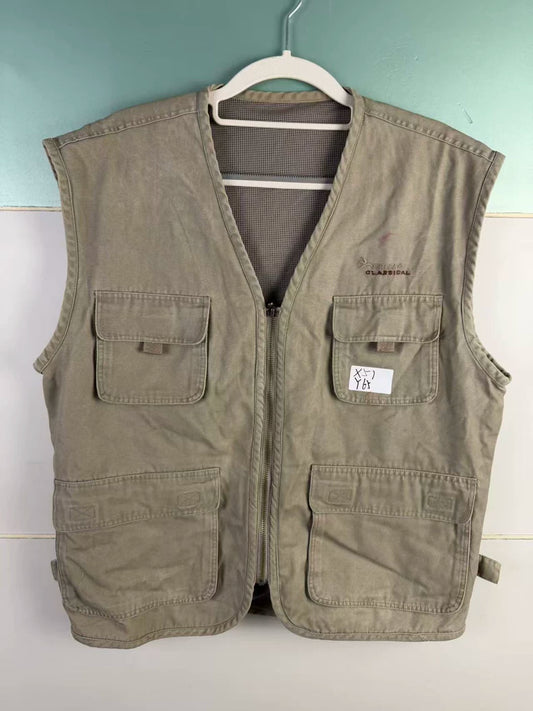 Olive Multi-Pocket Utility Vest