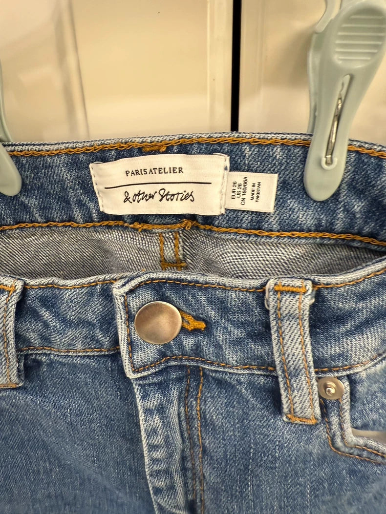 & Other Stories Blue Straight-Leg Jeans