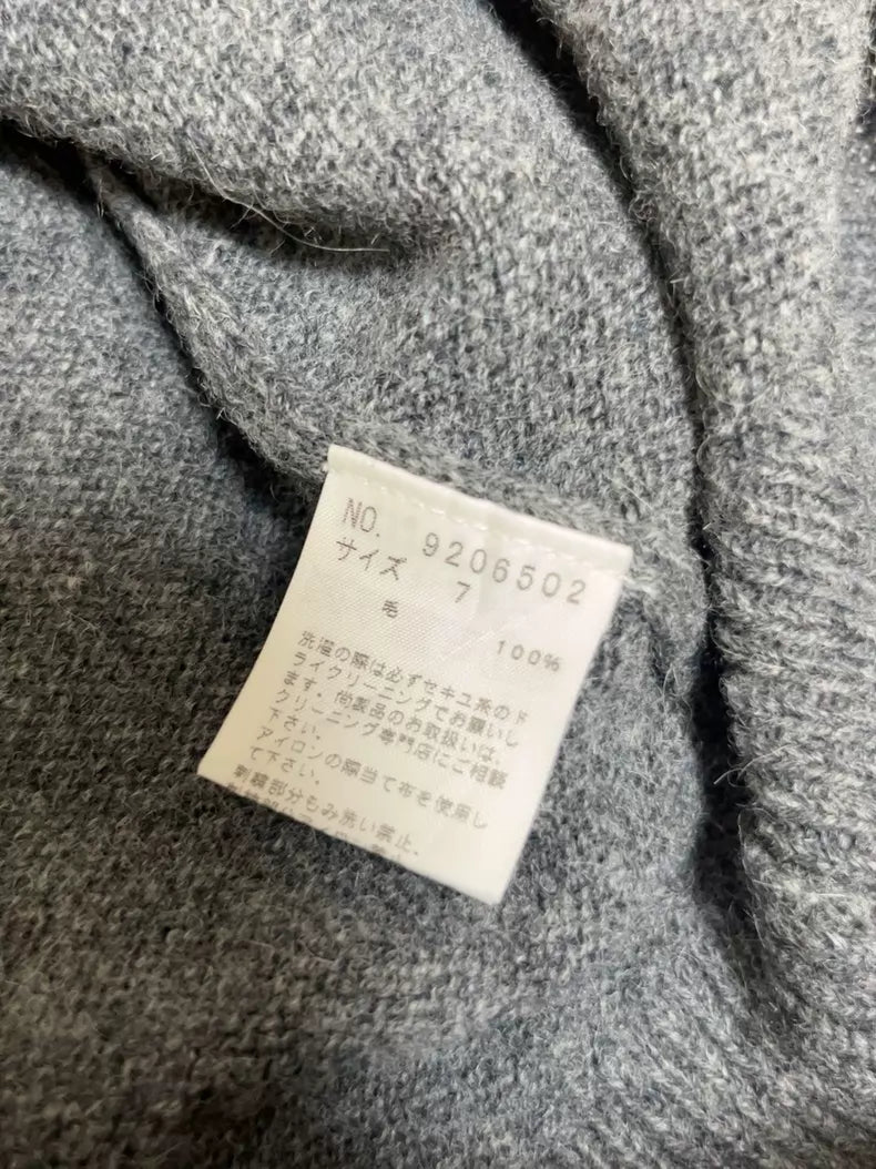 Japanese campus wool crewneck