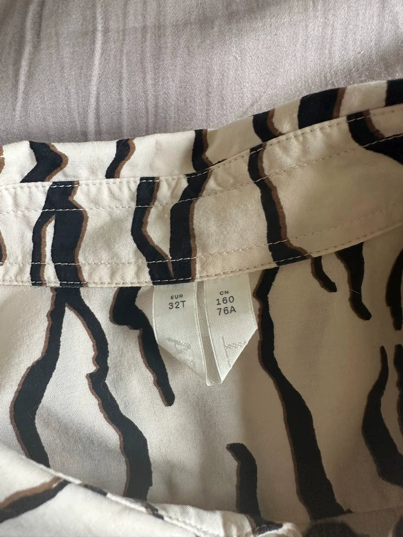 ARKET Zebra-Print Oversized Shirt