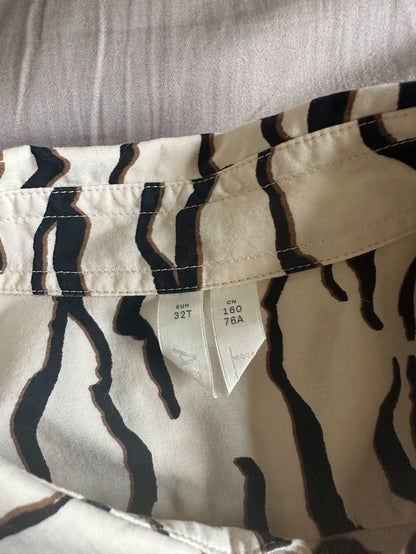 ARKET Zebra-Print Oversized Shirt