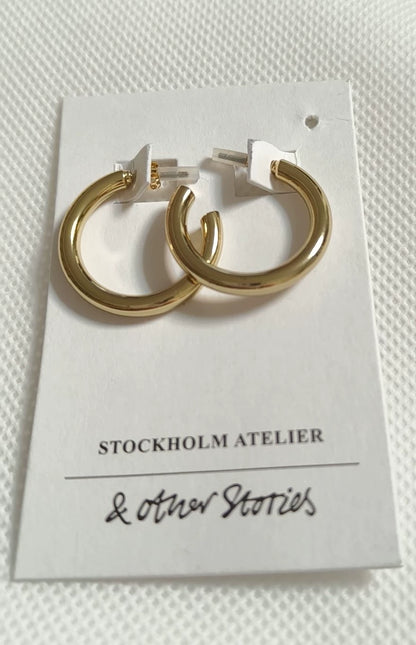 Actual & Other Stories gold-tone C-hoop earrings