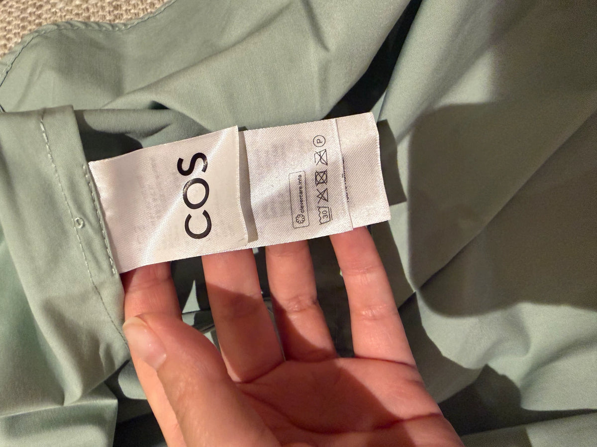 COS dress label detail