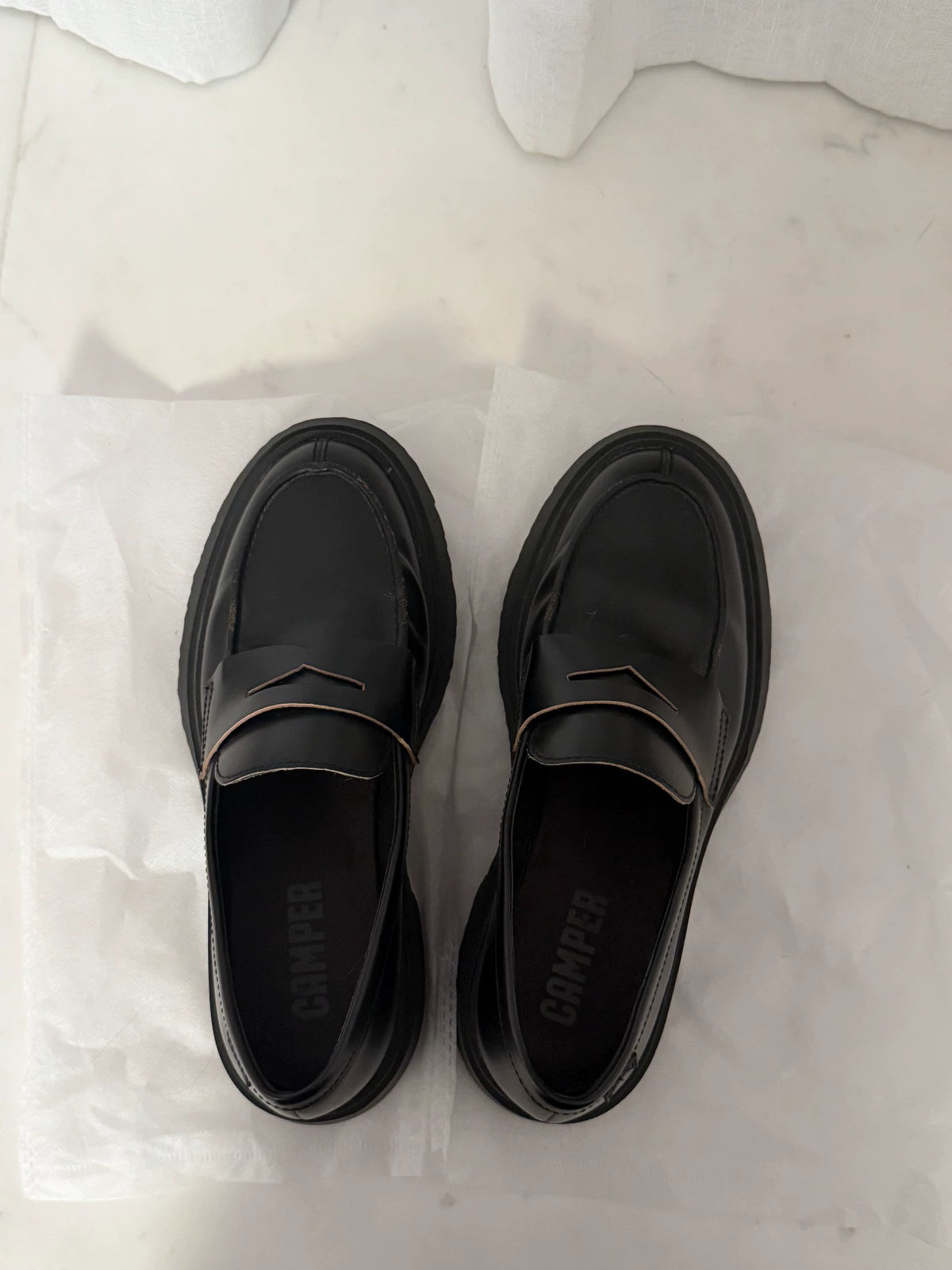 Top view of Camper Walden loafers